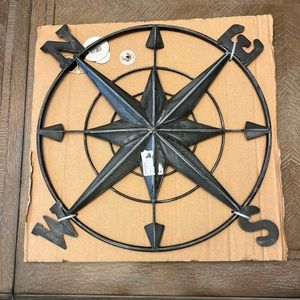 Iron Compass Wall Hanging - brand new